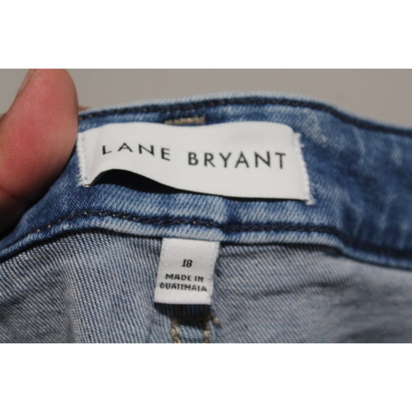 Lane Bryant Women Blue Jeans Denim High Rise Skinny Size 18 - Picture 2 of 9